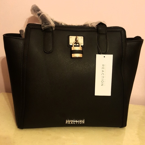 Kenneth Cole Black and Large hand bag - Picture 6 of 7